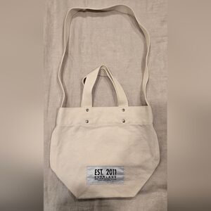 Everlane Off-White Canvas Shoulder Bag